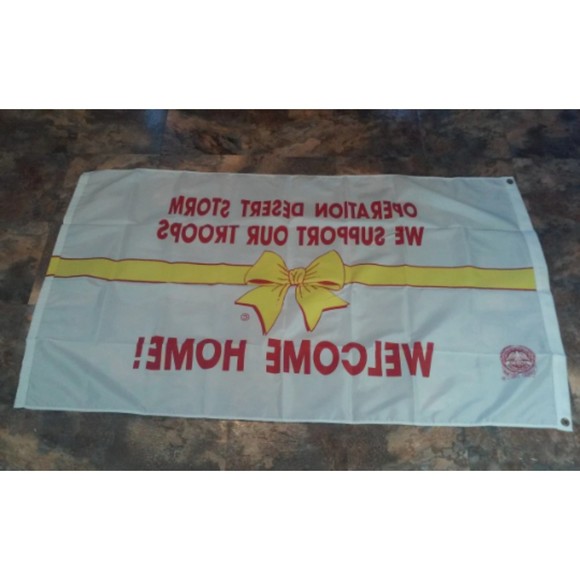 Vintage Operation Desert Storm Flag Banner 3' x 5' - Picture 5 of 8